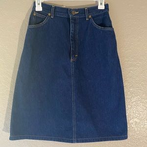 Near Perfect Vintage LL Bean Midi Denim Skirt